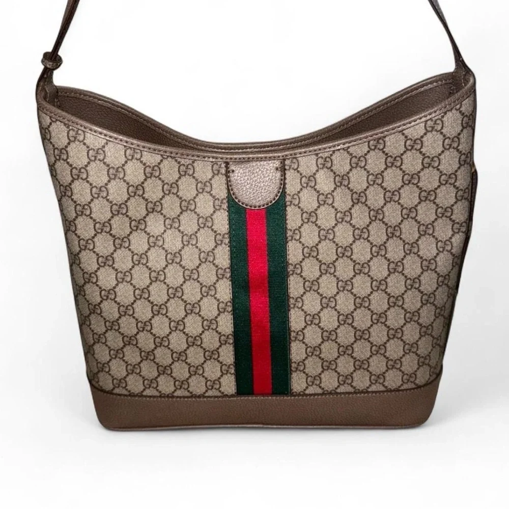 Gucci GG Supreme Ophidia Large Open Shoulder Bag - Picture 3 of 9